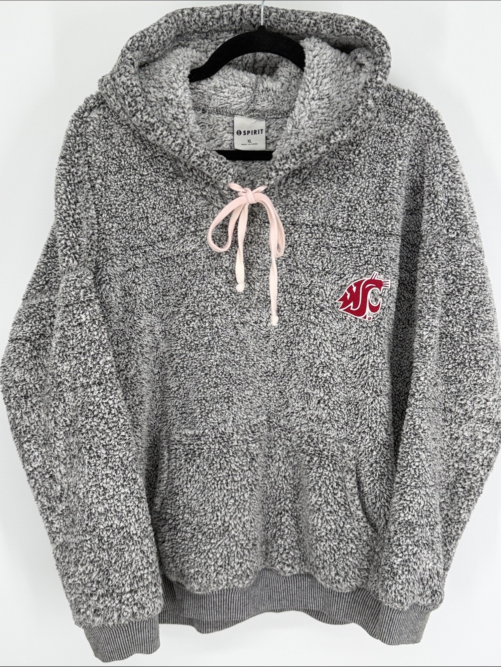 WSU Washington State University Sherpa Style Hoodie Women’s Size XL